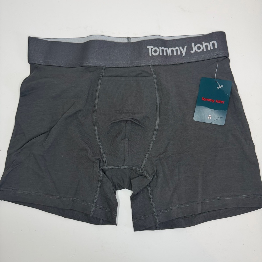 *NEW Tommy John Cool Cotton Trunks Iron Grey
